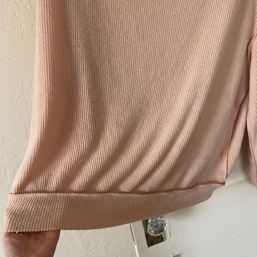 FREE PEOPLE Main Squeeze Brushed Hacci Top Drop Shoulder Sweater Women’s Small - Picture 5 of 12